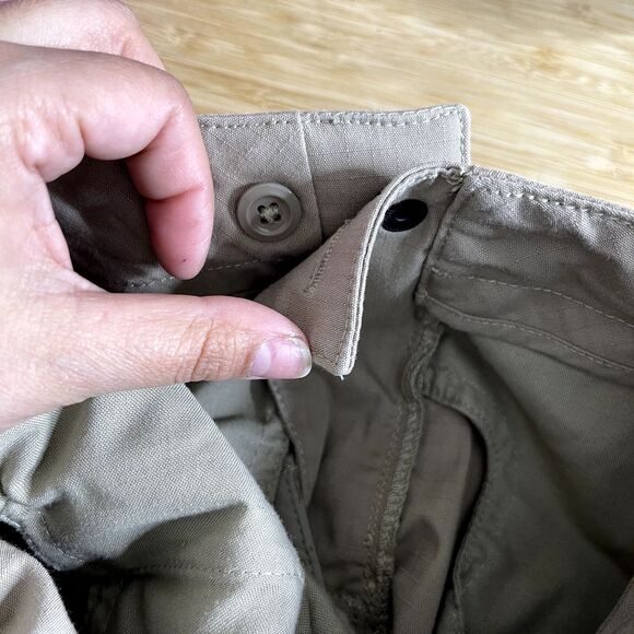 5.11 Tactical Pants Womens Size 10 Utility Ripstop Work Cargo Beige Straight Leg - Picture 5 of 16